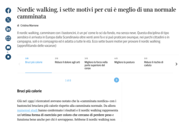 Nordic walking, i sette motivi per cui è meglio di una normale camminata